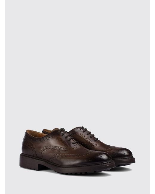 Doucal's Brown Brogue Shoes for men