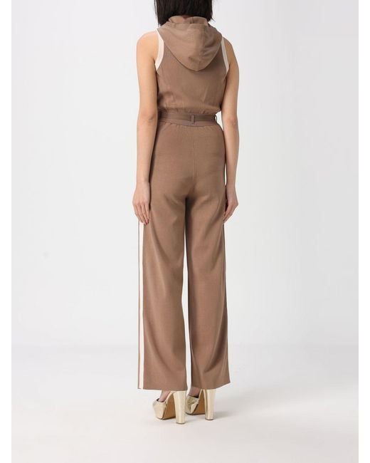 Elisabetta Franchi Natural Viscose Blend Jumpsuit
