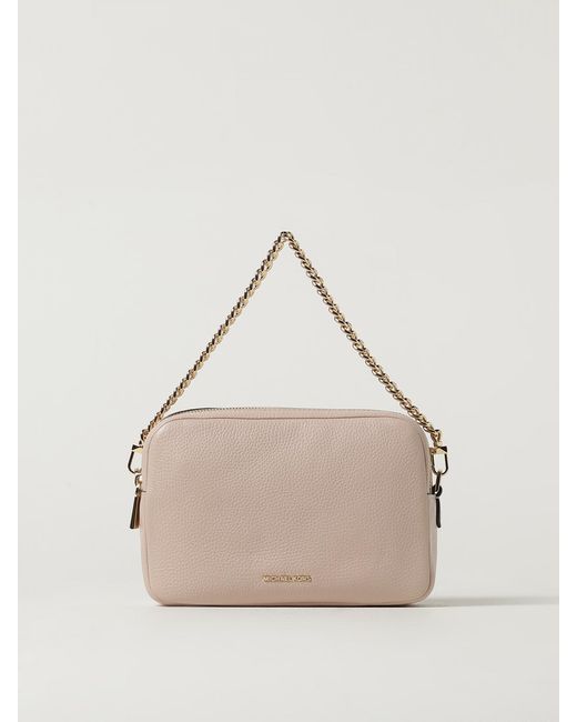 Michael Kors Natural Bryant Grained Leather Bag