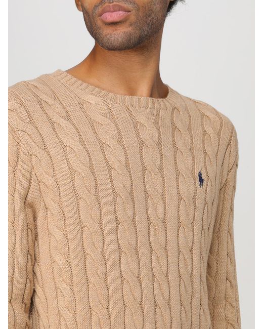Polo Ralph Lauren Natural Cotton Cable Knit Sweater for men