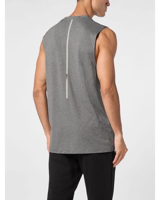 Philipp Plein Gray Tank Top for men