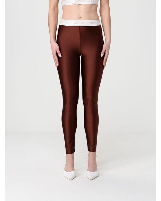 Just Cavalli Red Stretch Technical Fabric Leggings