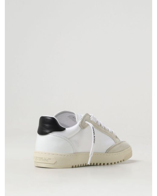 Sneakers 5.0 in canvas e camoscio di Off-White c/o Virgil Abloh in White da Uomo