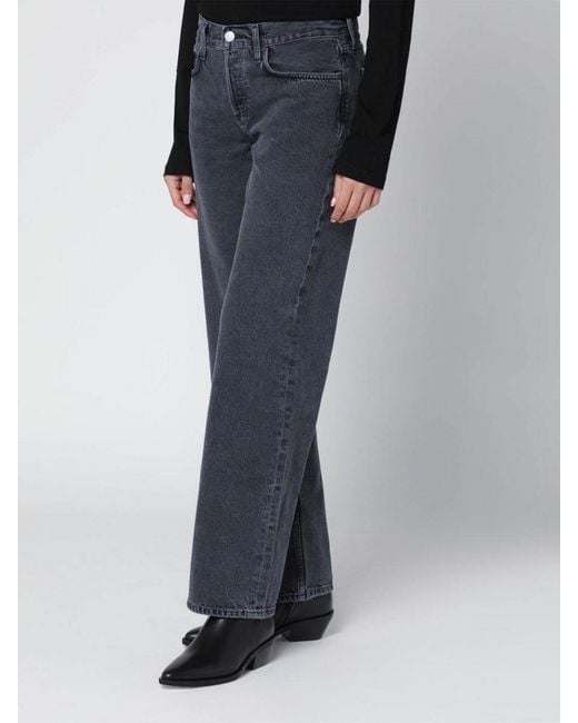 Jeans Wide-Leg De Denim Agolde de color Black