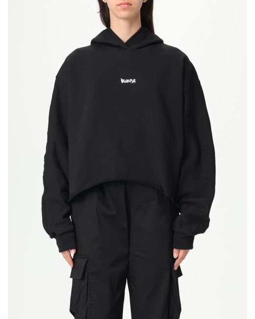 Felpa Con Cappuccio E Maxi Logo di DISCLAIMER in Black