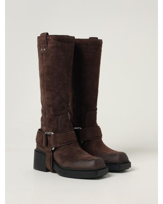 Vic Matié Brown Flache Stiefeletten Damen