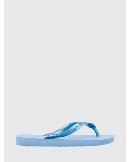 Havaianas Blue Top Senses Low-Heeled Rubber Flip-Flops