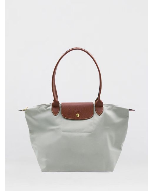 Bolso De Mano Mujer Longchamp de color Gray