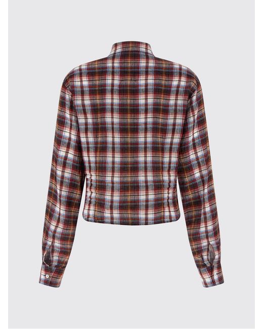 DSquared² Blue Check Linen Shirt