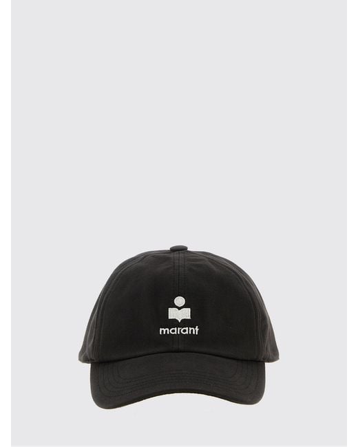 Isabel Marant Black Tomas Cotton Twill Hat