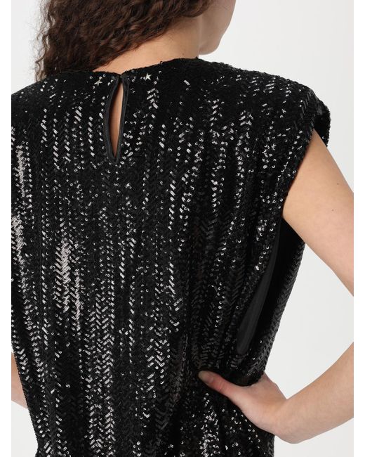 Golden Goose Deluxe Brand Black Sequin Mini Dress Relaxed Fit