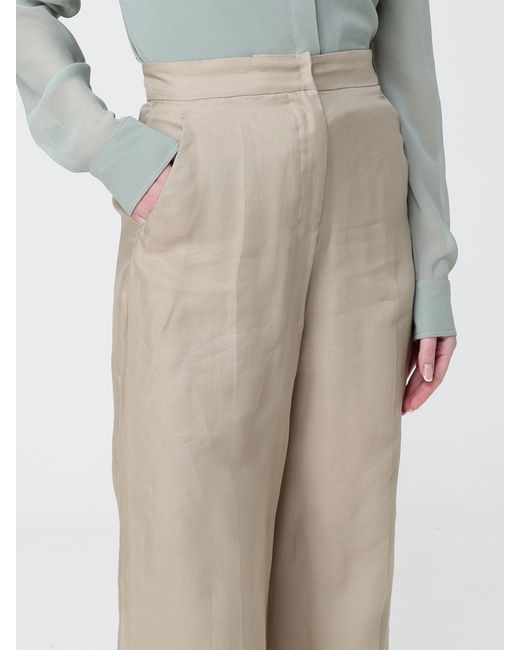 Max Mara Natural Silk Flared Trousers