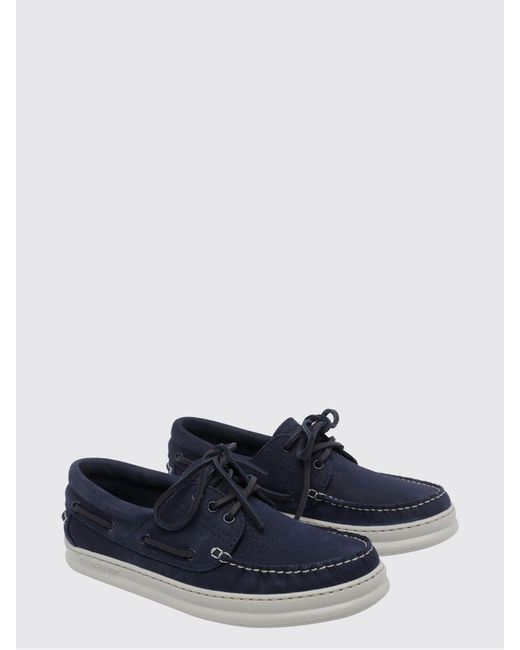 Camper Blue Runner Nubuck Boat Loafers for men