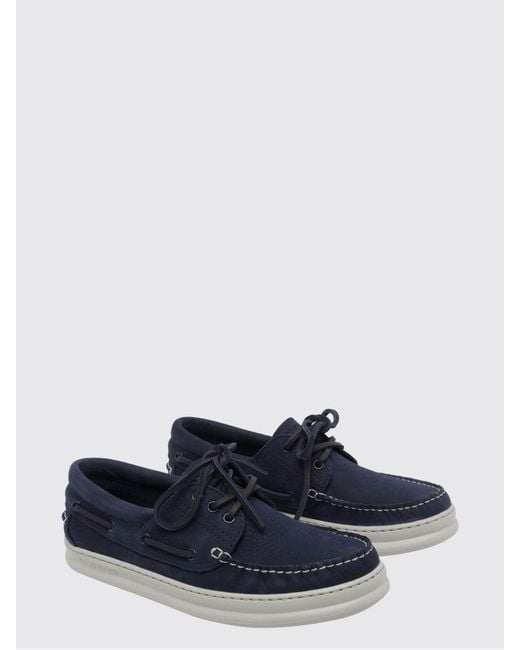 Camper Blue Runner Nubuck Boat Loafers for men