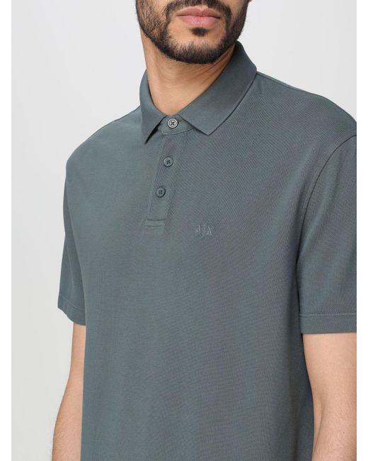 Armani Exchange Blue Polo Shirt for men