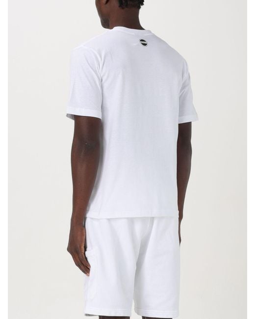 T-shirt in cotone con logo di Colmar in White da Uomo