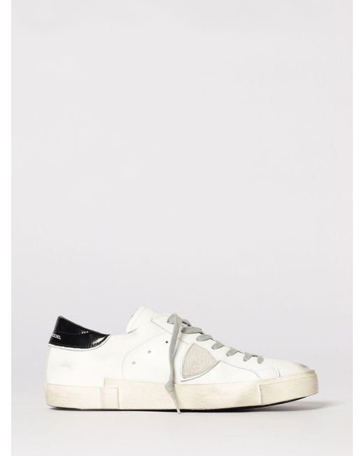 Philippe Model White Prsx Leather Sneakers for men