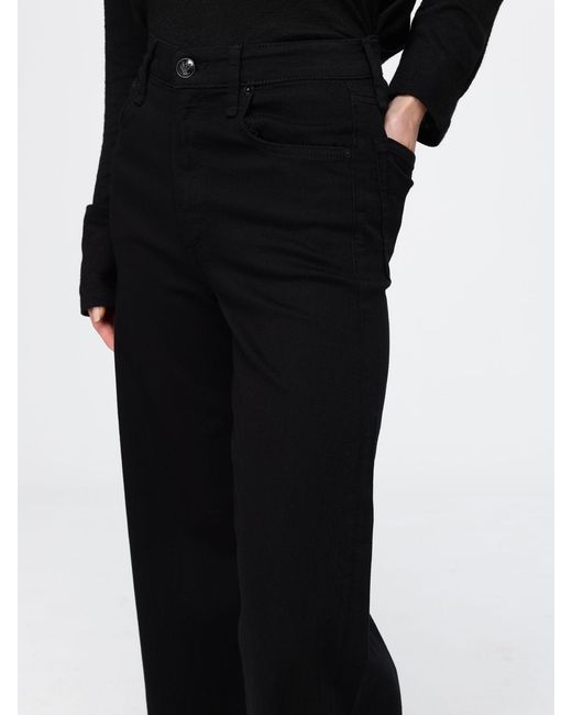 Rag & Bone Black High-Waisted Five-Pocket Wide Leg Jeans