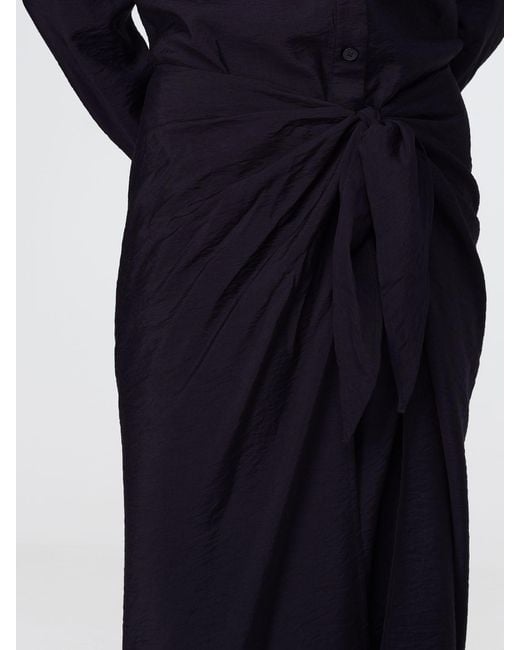 Emporio Armani Blue Viscose Blend Shirtdress