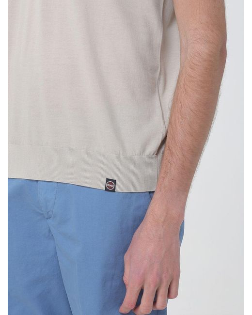 Colmar Blue Cotton Knit Polo Shirt for men