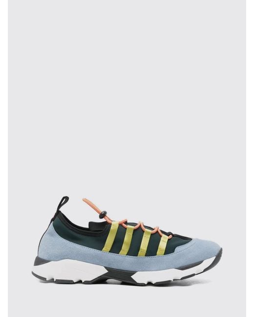 Marni White Suede And Technical Fabric Sneakers for men