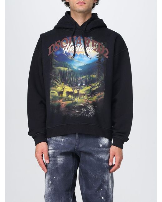 DSquared² Blue Sweatshirt for men