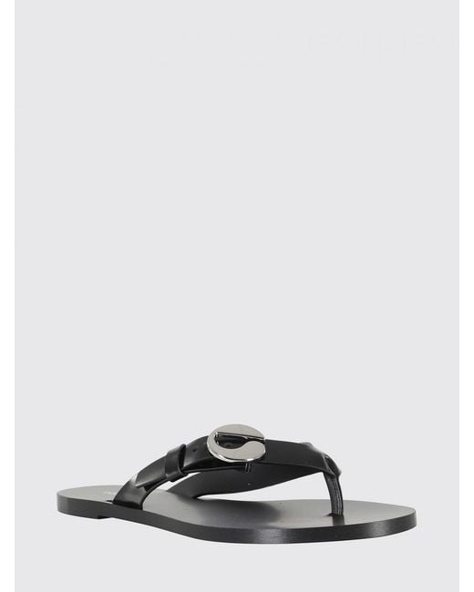 Coperni Black Ledersandale