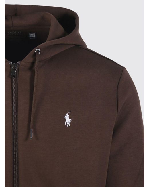 Polo Ralph Lauren Brown Cotton Hoodie for men