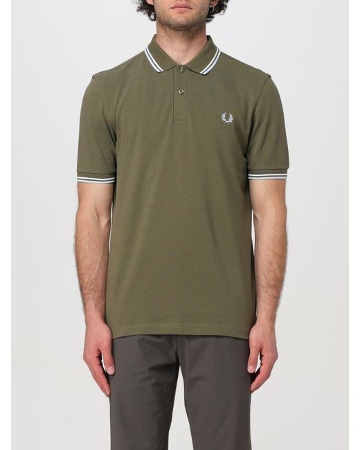 Fred Perry Green Polo Shirt for men