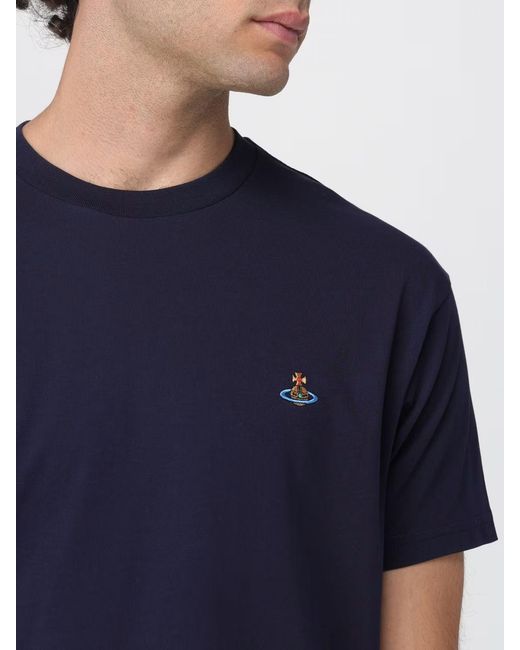Vivienne Westwood Blue Cotton T-Shirt for men
