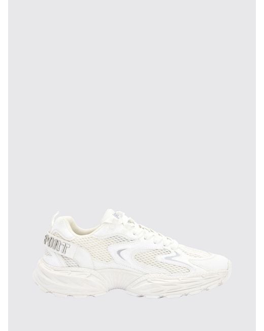 Philipp Plein White Pulse X Mesh And Leather Sneakers for men