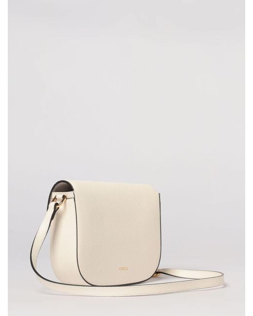Furla Natural Moonlight Calfskin Shoulder Bag