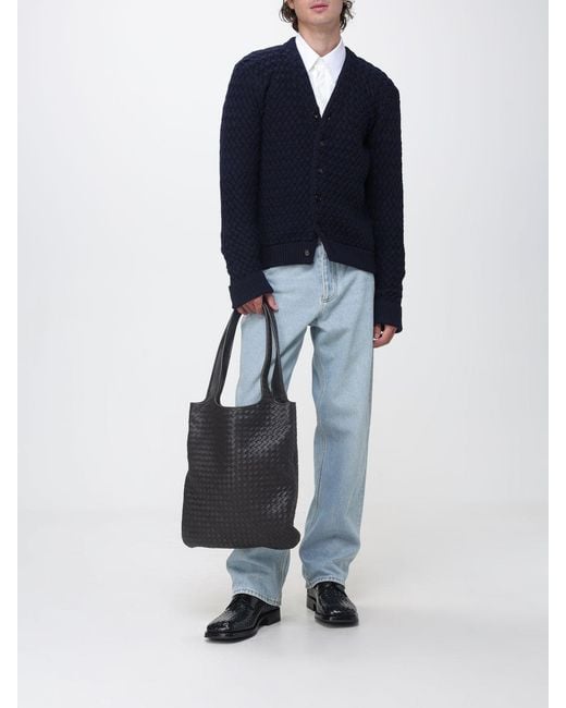 Bottega Veneta Blue Wide-Leg Stretch-Denim Jeans for men
