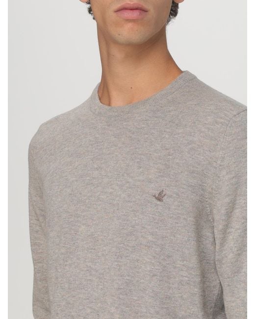 Brooksfield Gray Sweater for men
