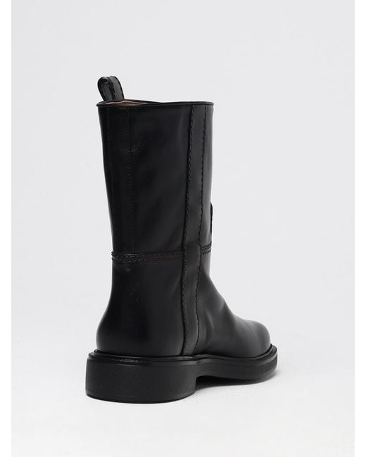 Tod's Black Leather Ankle Boot