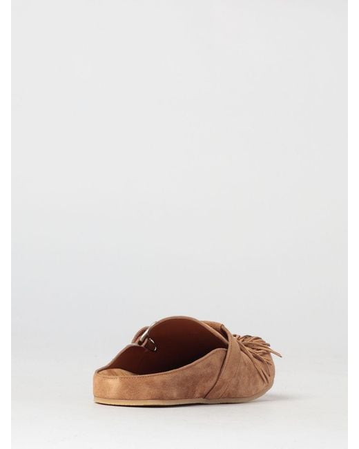 Vic Matié White Vic MatiÉ Suede Mules With Fringes