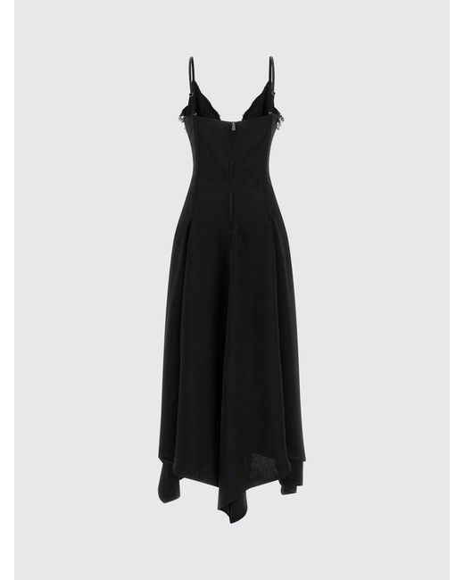 McQueen Blue Satin Slip Dress