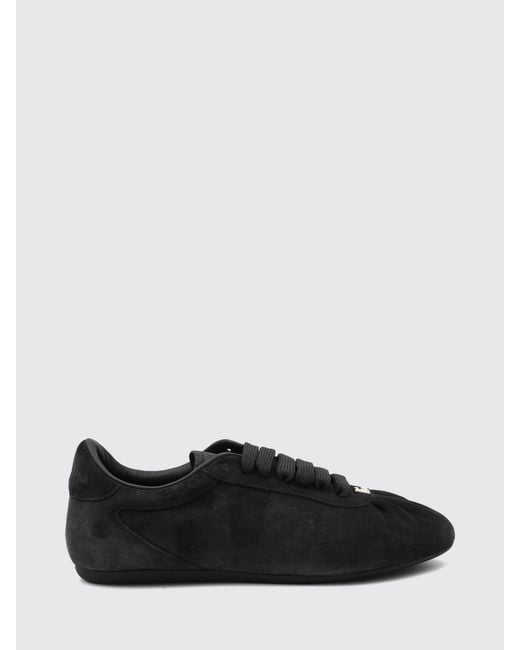 Dolce & Gabbana Black Dolce &Amp Gabbana Suede Low-Top Sneakers With Embossed Logo