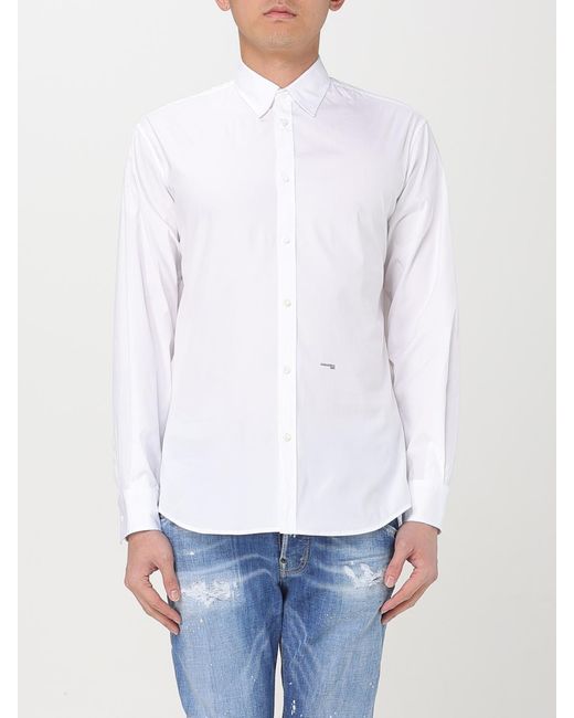 DSquared² White Poplin Shirt for men