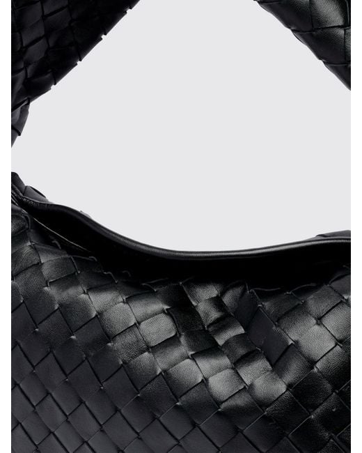 Bottega Veneta Black Hop Woven Leather Bag