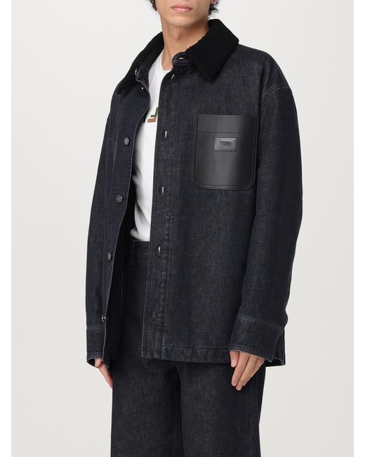 Fendi Blue Jacket for men