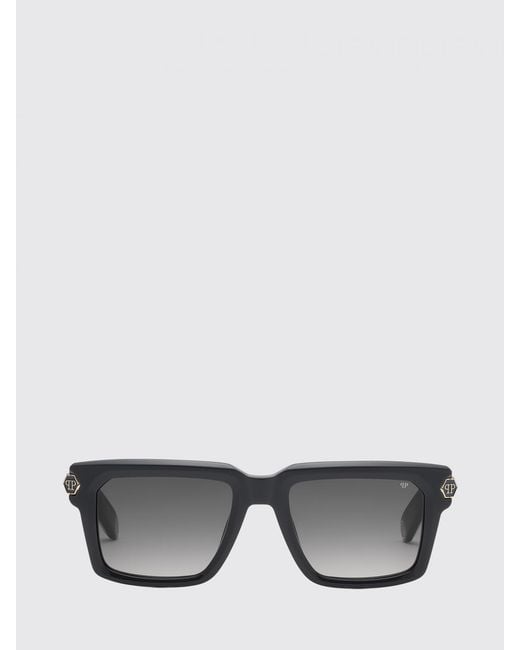 Philipp Plein Gray Empire Acetate Sunglasses for men