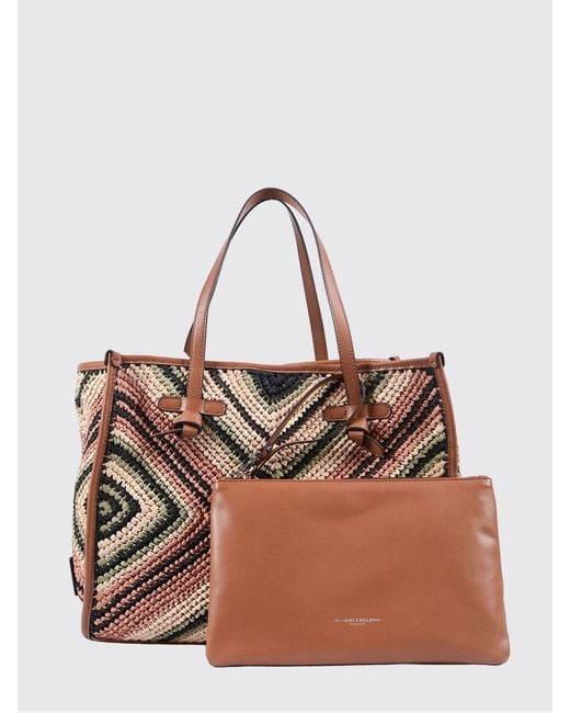 Gianni Chiarini Natural Marcella Crochet Raffia Bag