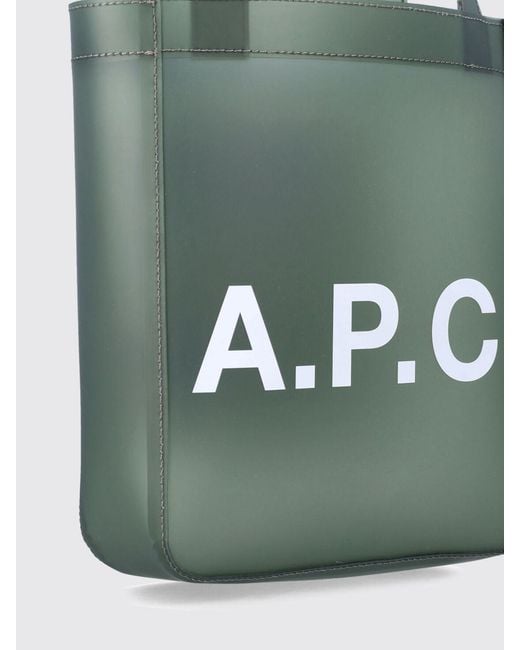 A.P.C. Green Lou Small Tote Bag for men
