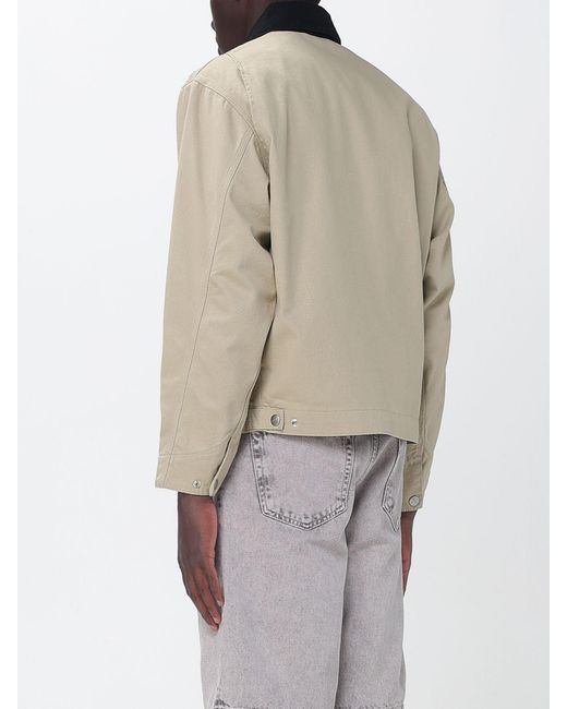 Carhartt Natural Cotton Shirt Jacket With Logo for men