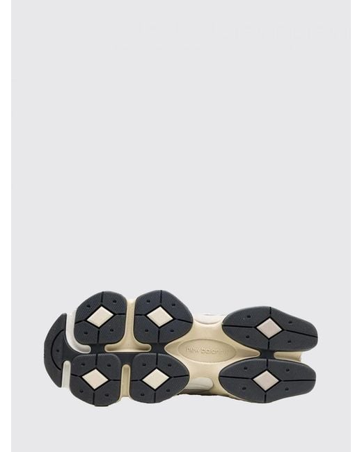 New Balance White 9060 Suede And Mesh Sneakers for men
