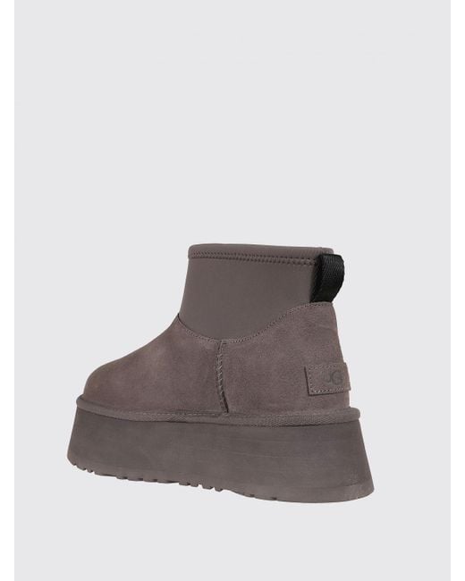 Ugg Brown Flache Stiefeletten Damen