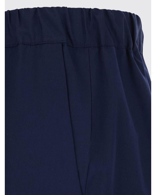 Semicouture Blue Stretch Cotton Buddy Trousers