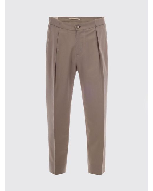 Briglia 1949 Gray Wool And Mohair Trousers for men