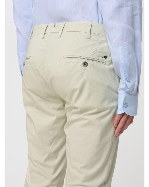 Mason's Natural Cotton Stretch Chino Trousers for men